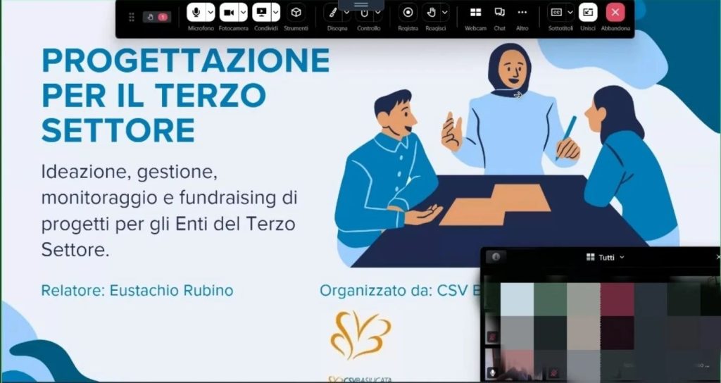 Corso “Progettazione sociale per il Terzo Settore”